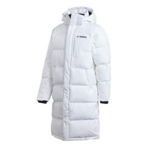 Пуховик adidas Outdoor Casual Sports hooded down Jacket Couple Style White, белый