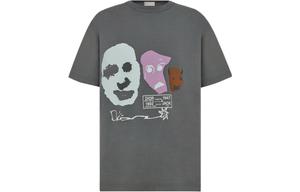 Travis Scott Quarterly Новые продукты Футболка Мужская Серая Dior, серый