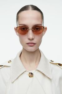 Солнцезащитные очки” daze " типа кошачий глаз COS x LINDA FARROW, цвет Bursztynowy/Złocisty