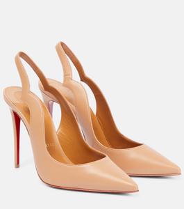 Кожаные туфли Nudes Hot Chick Christian Louboutin, нейтральный