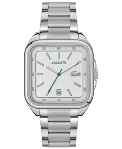 Мужские часы с браслетом из нержавеющей стали серебристого тона, 39mm Lacoste