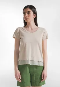 Футболка flamme с вставкой Deha, Beige