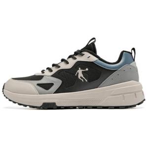 QIAODAN Кроссовки для бега с низким верхом, устойчивые к истиранию, бежевые, черные, синие