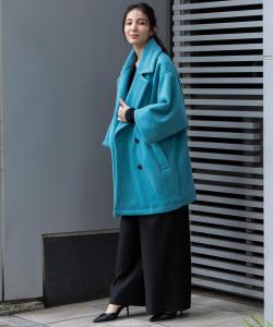 Двустороннее трикотажное пальто-бушлат