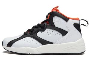 361° Кроссовки баскетбольные QU!KFOAM женские мидтоп бело-оранжево-черные