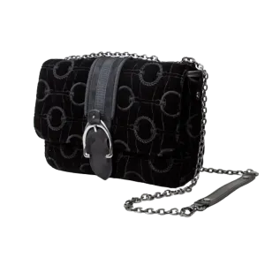 Женская сумка через плечо Longchamp Amazone Black Velour L1357674001