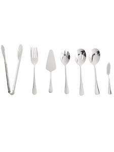 Набор столовых приборов ZITI из 7 предметов, серебряный Beliani