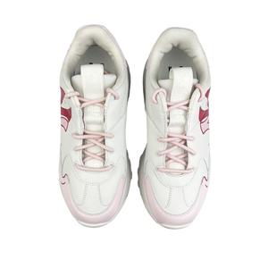 Кроссовки MLB Big Ball Chunky Chunky Sneakers Unisex Low-top White, розовый