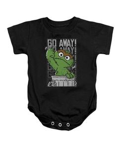 Детский комбинезон для мальчиков на кнопках "Go Away" Sesame Street, Black