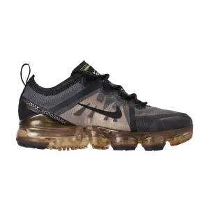Кроссовки Nike Air VaporMax 2019 GS 'Black Gold', черный
