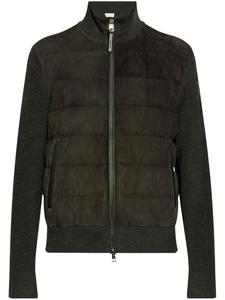 Кардиган Moncler со вставками, серый