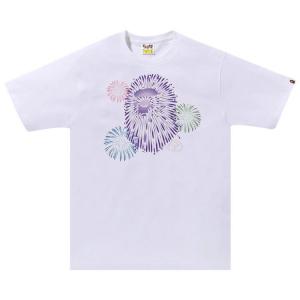 Футболка BAPE Ape Head Firework Tee #2, White