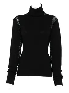 Водолазка с сетчатыми вставками diotima, черный