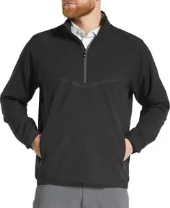 Мужская ветровка для гольфа FootJoy Zephyr с длинными рукавами, черный