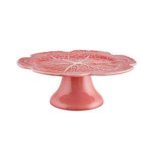 Тортовница Bordallo Pinheiro Cabbage, 31х13 см, розовый