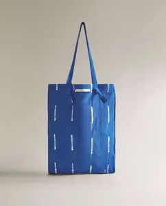 Сумка-тоут Zara Home Cotton X Tensira, синий