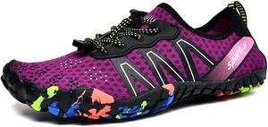 Водные тапочки для мужчин и женщин, обувь, для пляжа и бассейна, быстро сохнущая, для дайвинга, серфинга, каньонинга, йоги, аэробики Zhogize, пурпурный