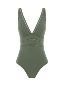 Sea Level Купальники Spliced Essentials цвета хаки