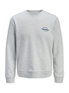 JACK & JONES Свитшот 'JJBRANDON' в крапчатом сером