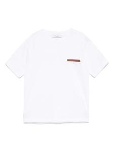 Paolo Pecora Kids футболка с карманом, белый