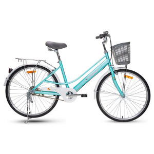 Туристический уличный велосипед Vinbike Lily 24, зеленый/белый