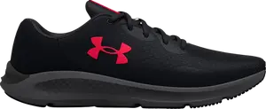 Кроссовки Under Armour Charged Pursuit 3 4E Wide Black Red, черный