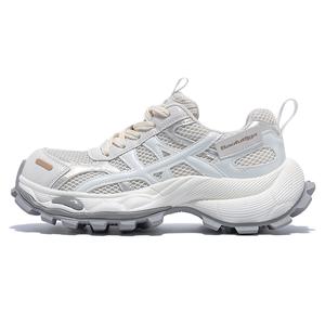 Легкие низкие кроссовки на массивной подошве для женщин BDED, White Gray