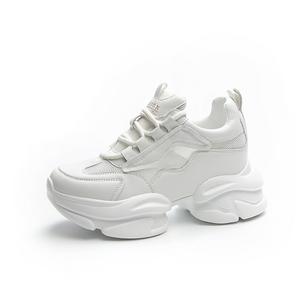 The mystery of glamour Дышащие массивные кроссовки женские низкие белые, цвет White