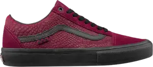Кеды Vans Breana Geering x Skate Old Skool Port Snakeskin, красный