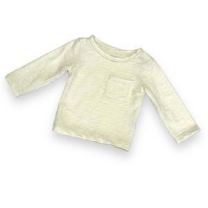 Детская футболка с длинным рукавом и одним карманом Flamé в цвете экрю Tane, Ecru