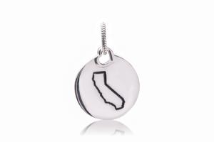 Круглый кулон Pandora California Pandora, серый