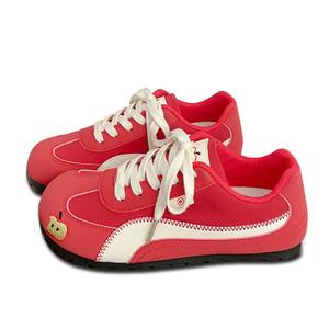 LIANGHUO Женские повседневные легкие низкие кеды с амортизацией и противоскользящей подошвой Retro Red, цвет Retro Red