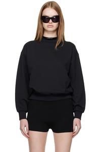 Fear Of God Essentials Черная классическая толстовка с круглым вырезом