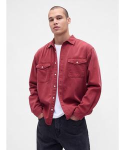 (U) Ультрамягкая джинсовая рубашка свободного кроя