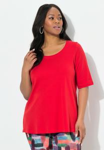 Футболка Ulla Popken COL ROND, Salsa/Red