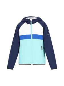 Schmuddelwedda Детская куртка-анорак бирюзового цвета в стиле колорблок