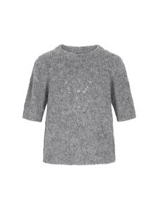 DreiMaster Женский свитер серого меланжевого цвета