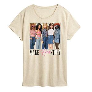 Футболка с принтом Women's make herstory Barbie, Beige