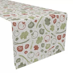 Настольная дорожка, 100 % хлопок, 16x90 дюймов, растительный эскиз.