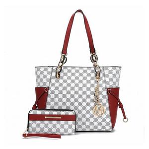 Сумка-тоут с круглым принтом MKF Collection XeniaСумочка с кошельком от Mia K — 2 шт., красный