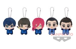 BANPRESTO ТВ аниме, Blue Lock Vol.4 набор из пяти синих кукол плюшевый кулон 11см высота