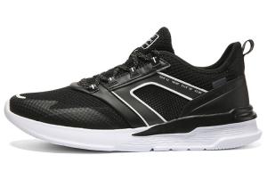 PEAK Дышащие низкие беговые кроссовки женские черно-белые