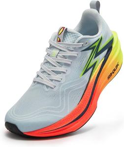 Беговые кроссовки 361 Flame 4 Mix для мужчин с широкой стопой, легкие, дышащие, с амортизацией и карбоновой пластиной, для профессиональных забегов, тренировок на марафон, кроссовки для профессиональных мужчин 361°, 672512204-2 4 Mix Cqt