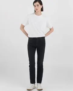 Женские прямые джинсы с пятью карманами Replay, черный