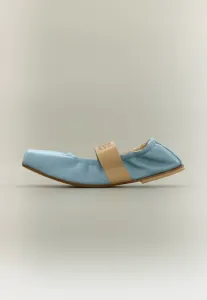 Балетки с ремешком на щиколотке Mm6 Maison Margiela, Sky Blue/Nude