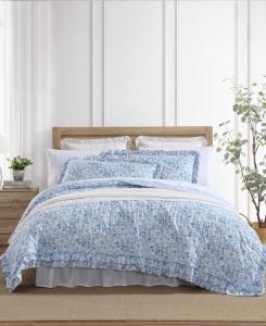 Комплект постельного белья Quartet Dot из 3 предметов, размер King Laura Ashley, Cashmere Blue