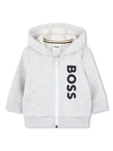 Худи с логотипом Boss Kidswear, серый