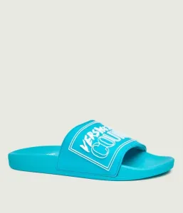 Тапочки FONDO SLIDE DIS.41 Versace Jeans Couture, бирюзовый