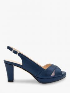 Сандалии Luisa с блестками на платформе Paradox London, темно-синий