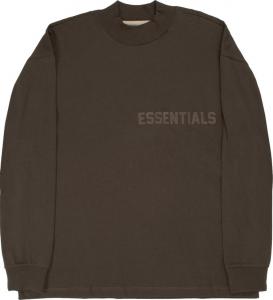 Лонгслив Fear of God Essentials Long-Sleeve Tee 'Off Black', черный